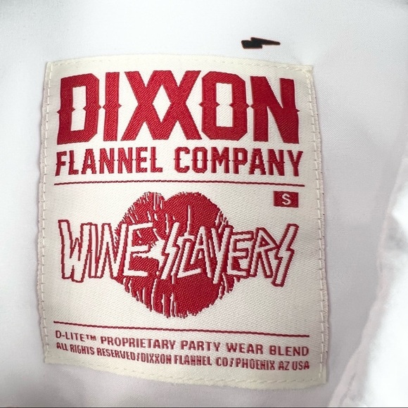 DIXXON Wine Slayers, Wineglass All Over Print, Party Theme, Rare Blouse, Small - Picture 6 of 9